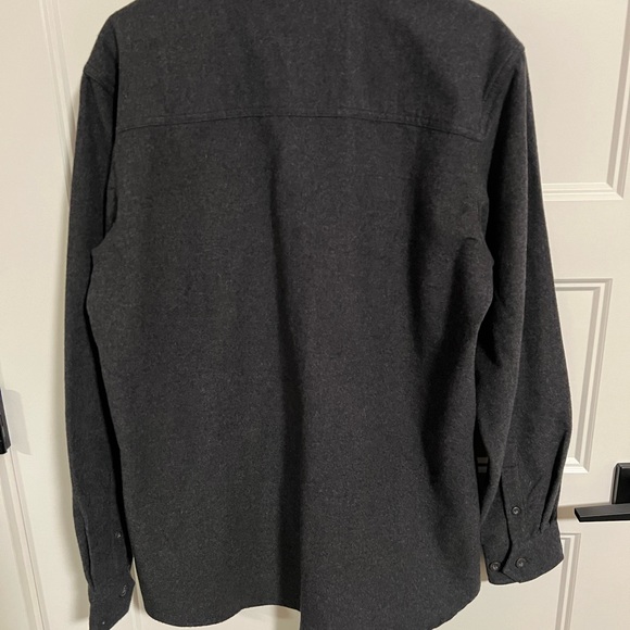 Grizzly Mountain Men’s Rugged Flannel Button Down Shirt, Medium, dark grey - Picture 5 of 5